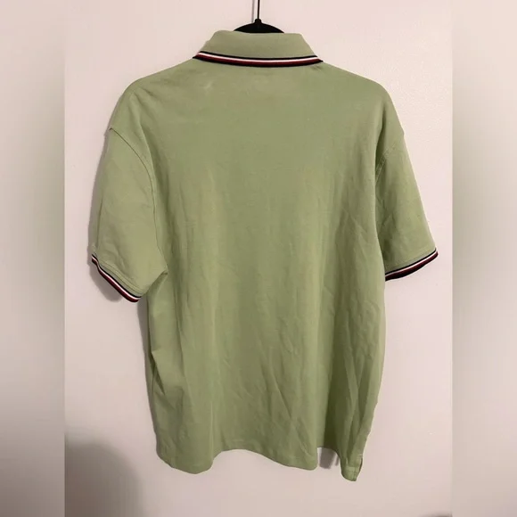 Tommy Hilfiger Men's Light Green Polo Shirt - Picture 4 of 6